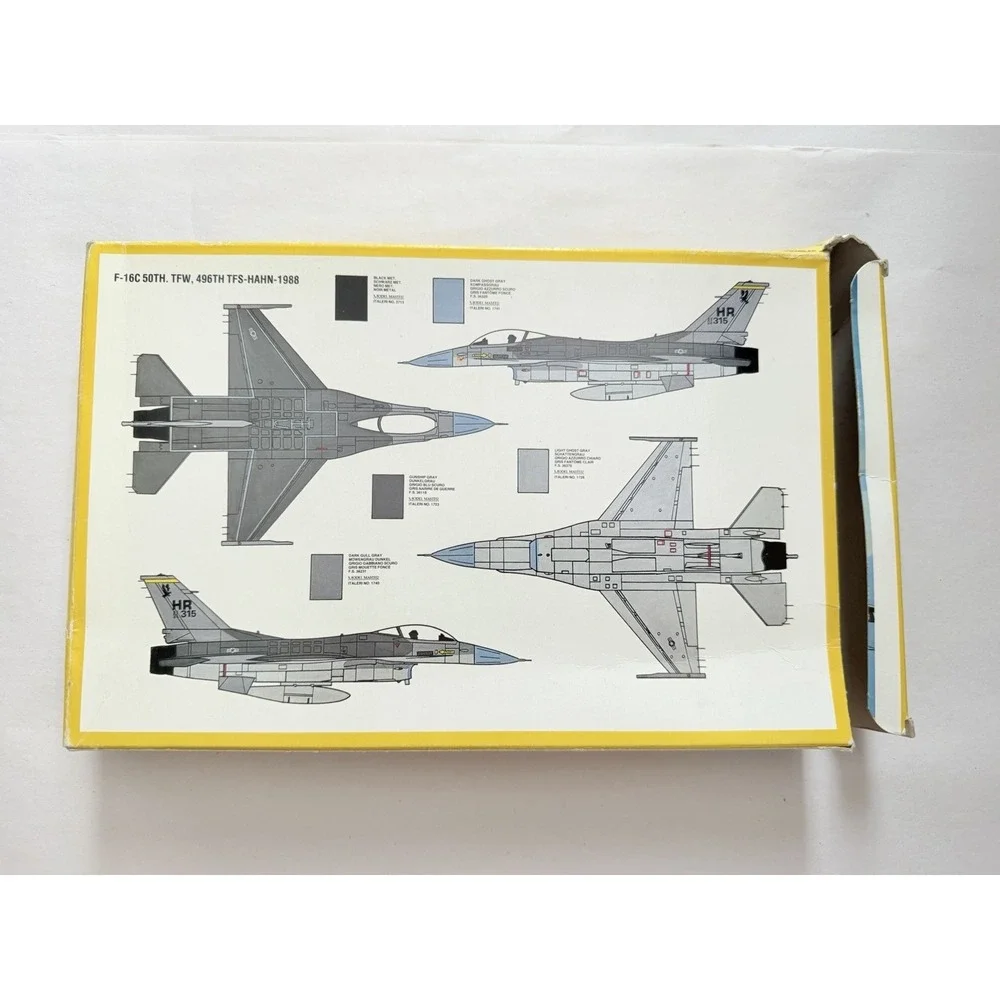 Italeri F-16 C/D Night Falcon 1:72 Scale Model Kit No 188 Vintage Open Box